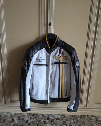 Giacca Moto Helstons Indy Pelle Retrò Tg. L