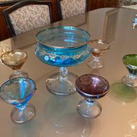 Coppe da dessert con alzata vintage