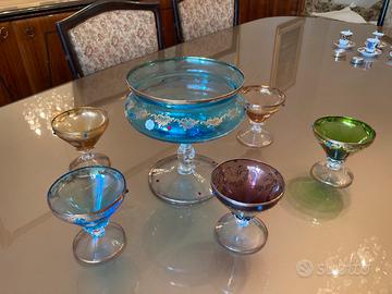 Coppe da dessert con alzata vintage