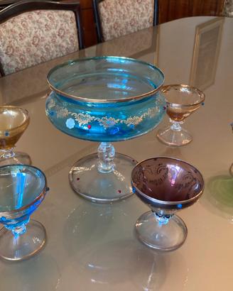 Coppe da dessert con alzata vintage