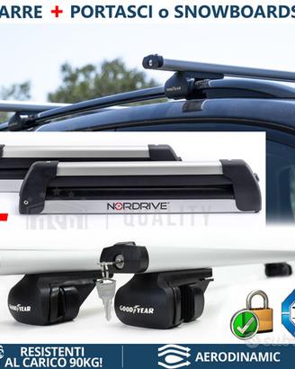 Barre da Tetto per VOLKSWAGEN + Portasci NORDRIVE