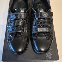 Scarpe eleganti Emo 40 nere effetto coccodrillo 