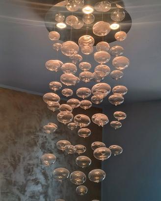 Lampadario mille bolle in vetro
