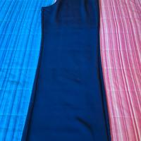 pantaloni morbidi raso blu