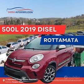Fiat 500 l vettura rottamata per pezzi di ricambio