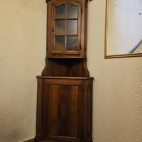 Angoliera con vetrina (mobile angolare)