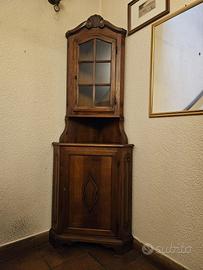 Angoliera con vetrina (mobile angolare)