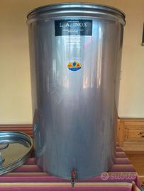 Serbatoio vino inox 300 L con galleggiante