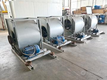 4 ventilatori centrifughi motorizzati usati
