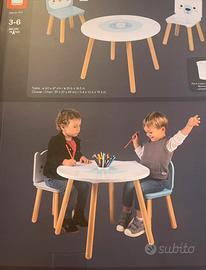 Tavolino e due sedie legno Janod