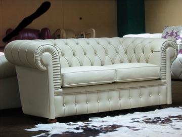 divano sstile chester bianco avorio