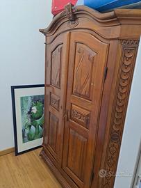 armadio antiquariato '900 noce massello 