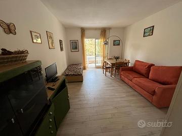 Monolocale con terrazza in residence con piscina