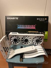 Rtx 3070 oc vision + supporto gpu verticale