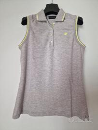 Polo Brooksfield Grigia senza maniche donna
