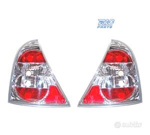 FANALI PER RENAULT CLIO 98- LOOK LEXUS FONDO CROMA