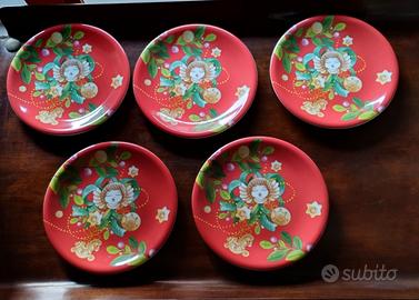 Set 10 piattini dolce abbinabili,Thun, Natale 