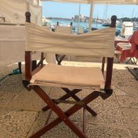 sedie regista in legno