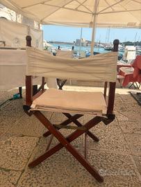 sedie regista in legno