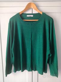maglietta leggera verde Zara 