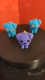 Portachiavi cagnolino stile uncinetto stampa 3D