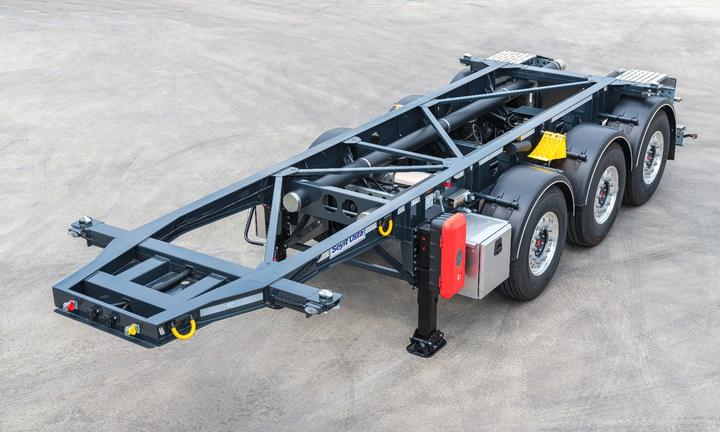 Semirimorchio portacontainer tank Seyit Usta