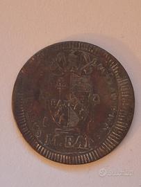 moneta antica mezzo baiocco 
