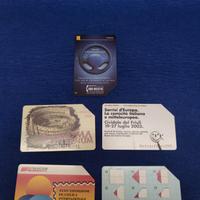 schede telefoniche a tiratura molto limitata 