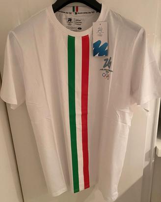 T-Shirt Milano Cortina 2026 Uomo XL 100% Cotone