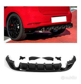 Diffusore Post. Golf 7.5 TCR Nero Lucido MK7.5