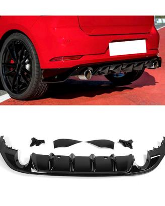 Diffusore Post. Golf 7.5 TCR Nero Lucido MK7.5