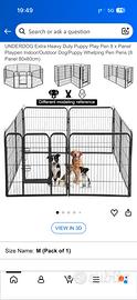Recinto per cani UnderDog 8 pannelli – MAI USATO