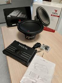 subwoofer e amplificatore focal scamb