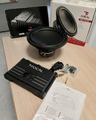 subwoofer e amplificatore focal scamb