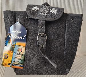 Zainetto borsa in feltro brand Paulaner    Pgpn