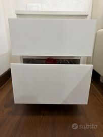 comodino bianco Ikea