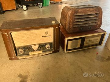 Radio e telecamera vintage