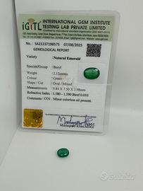 Smeraldo naturale certifictao
