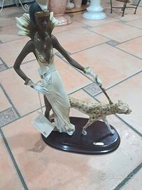  Donna Art Déco con Ghepardo 