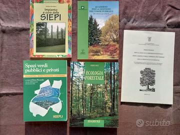 Lotto 5 libri Ecologia Forestale Gestione Verde