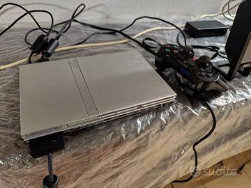 PS2 Slim Argento 