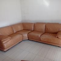Divano ad angolo in pelle Chateau D' Ax