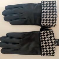 guanti donna pelle nera 