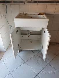 Mobiletto bagno con lavabo 