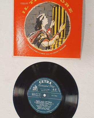 Vinile 45 giri il Trovatore, Verdi vol.II - Cetra