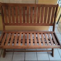 Panchina pieghevole in legno da giardino