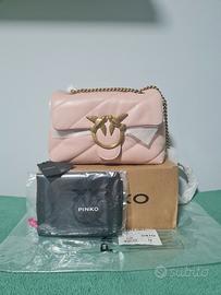 Borsetta a spalla Pinko Love Puff Mini cipria