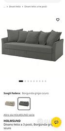 HOLMSUND divano letto contenitore ikea 