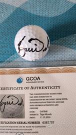 Pallina golf autografata Tiger Woods con COA