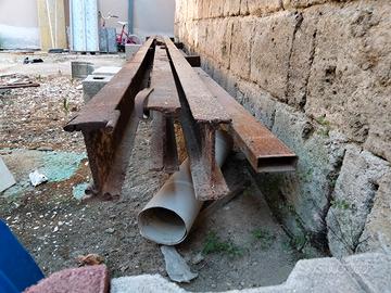 travi putrelle in ferro + tubolare